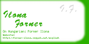 ilona forner business card